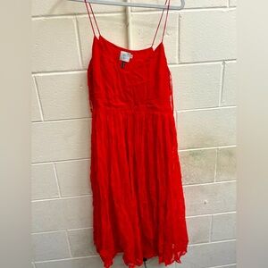 Woman’s Anthropologie sleeveless red dress size 16